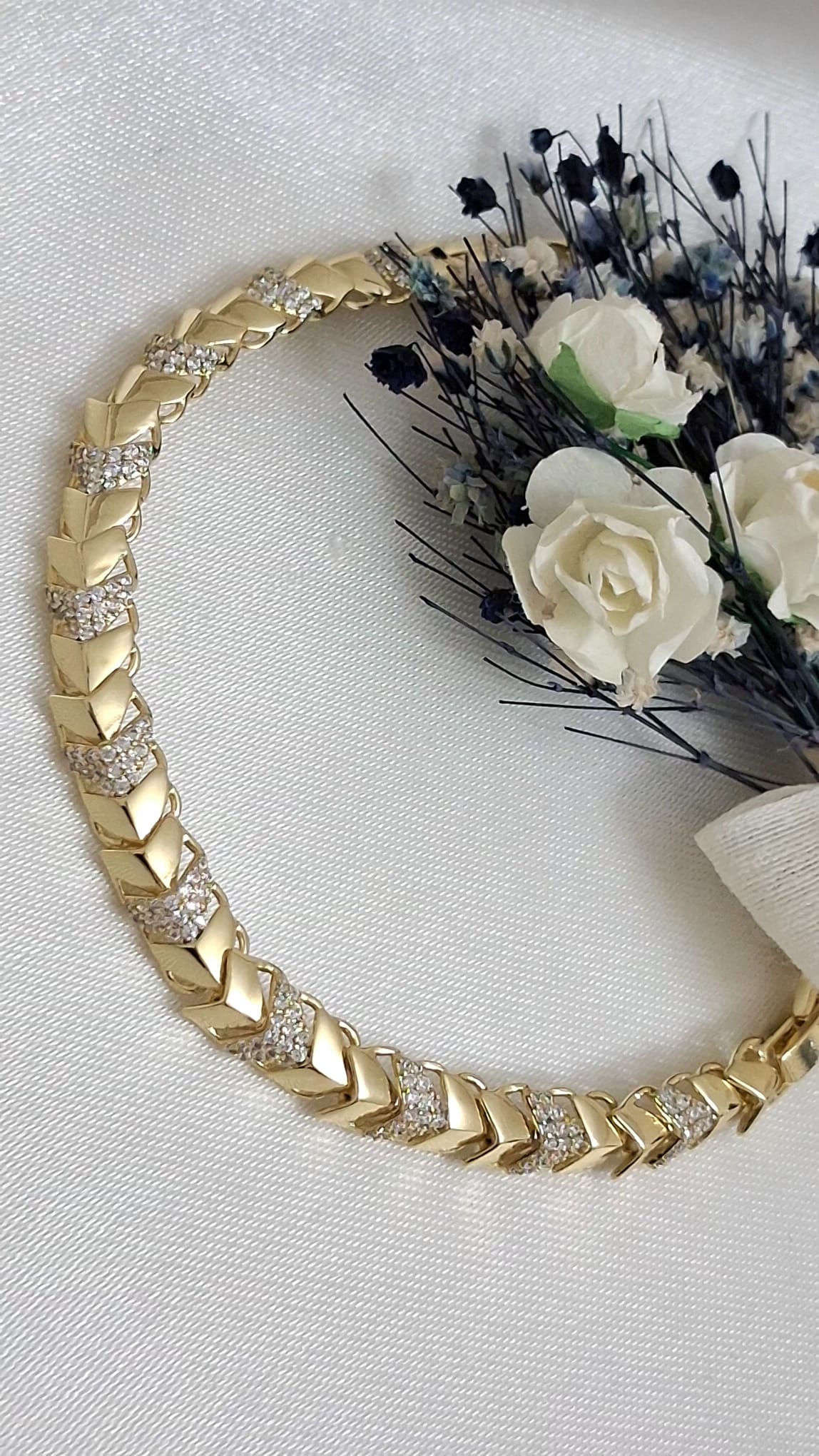 XUPING Bileklik - Yaprak Detaylı ve Zirkon Taşlı